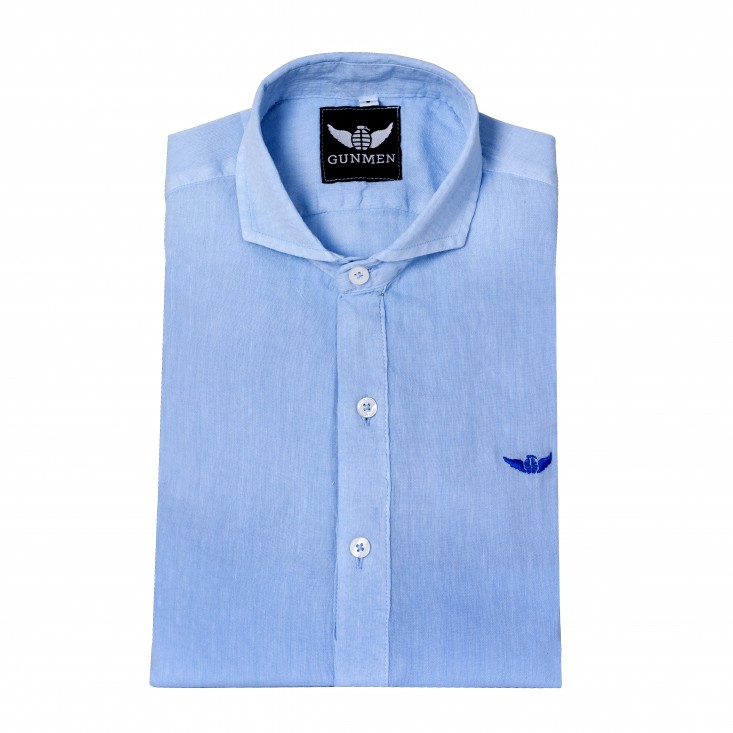 Polera Linen Light Blue