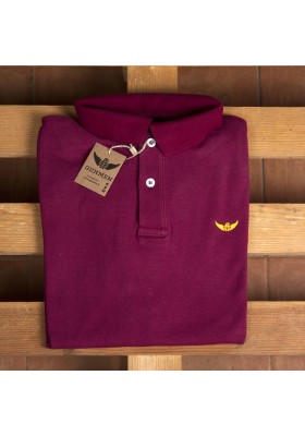 Burgundy Gold Polo