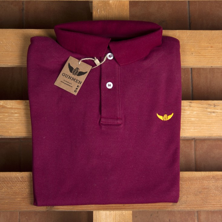 Burgundy Gold Polo